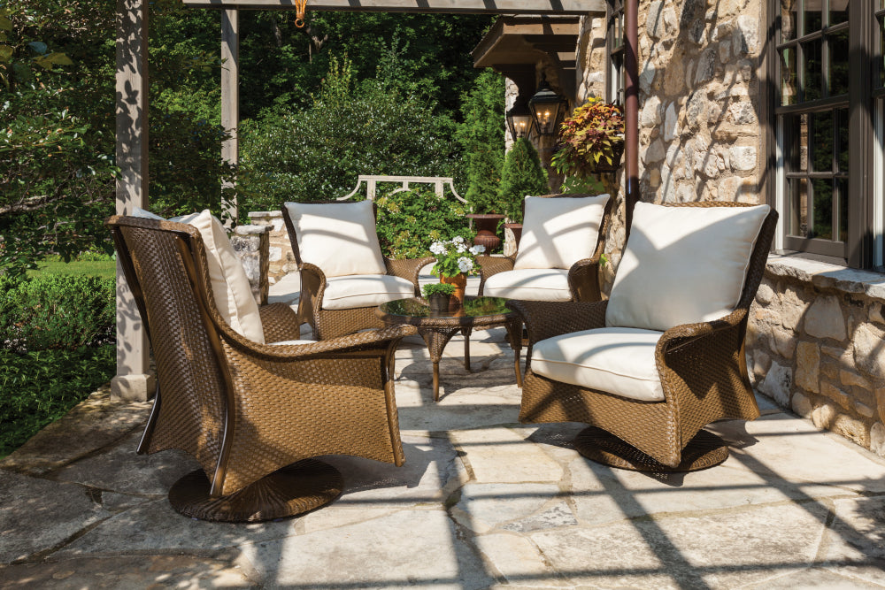 Lloyd Flanders Mandalay Wicker Swivel Rocker - Thumbnail 4