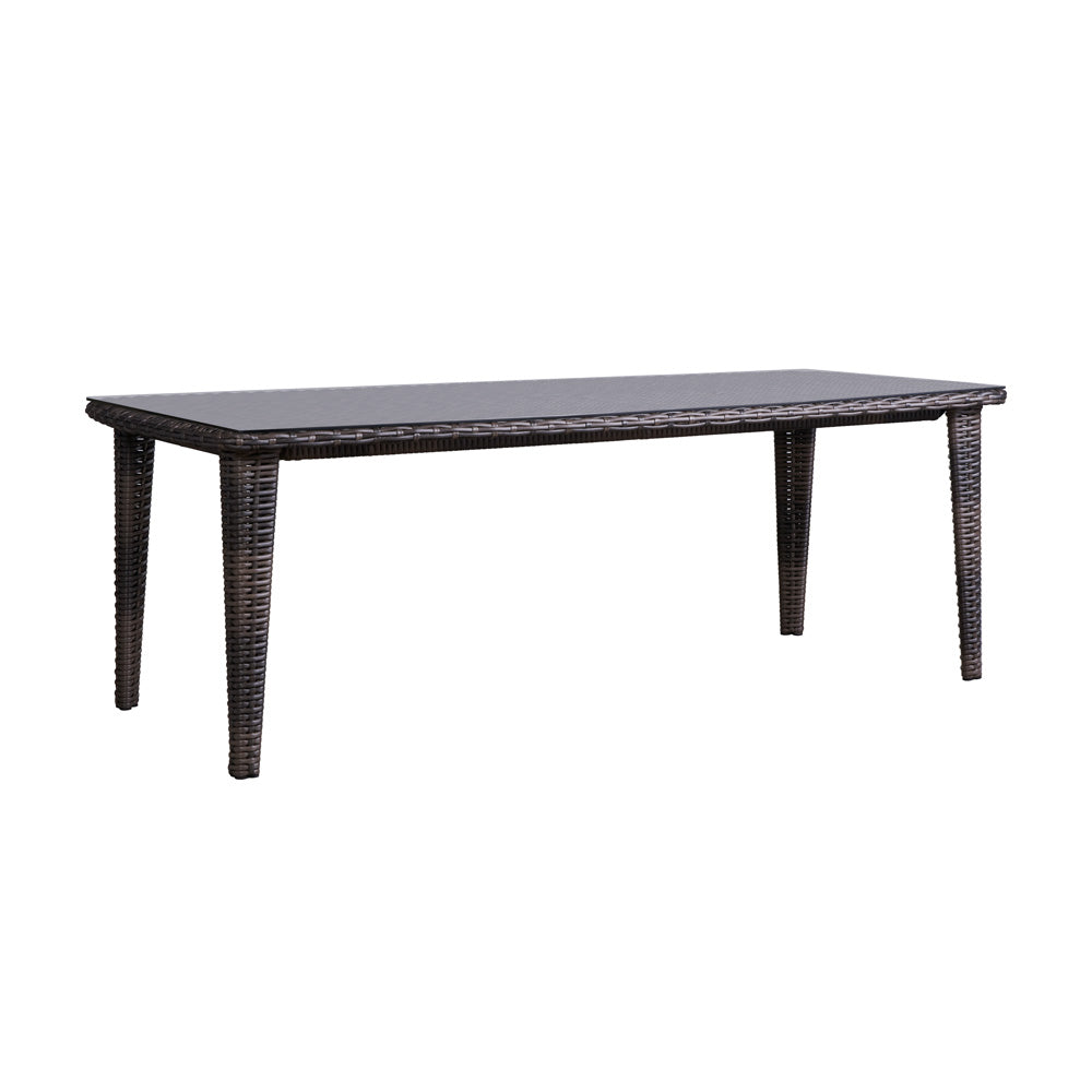 Largo 86” Rectangular Umbrella Dining Table by Lloyd Flanders
