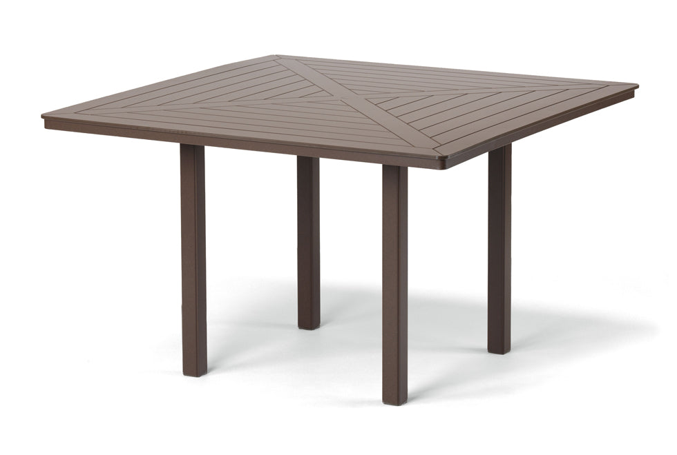 64" Square MGP Slat Top Table By Telescope Casual