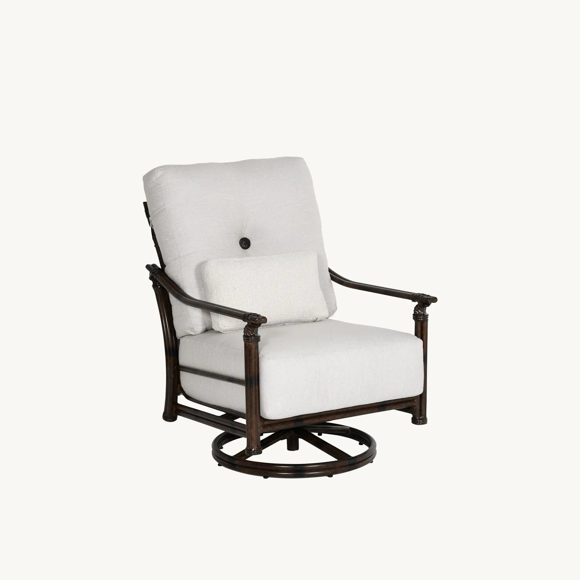 Coco Cushioned High Back Lounge Swivel Rocker By Castelle