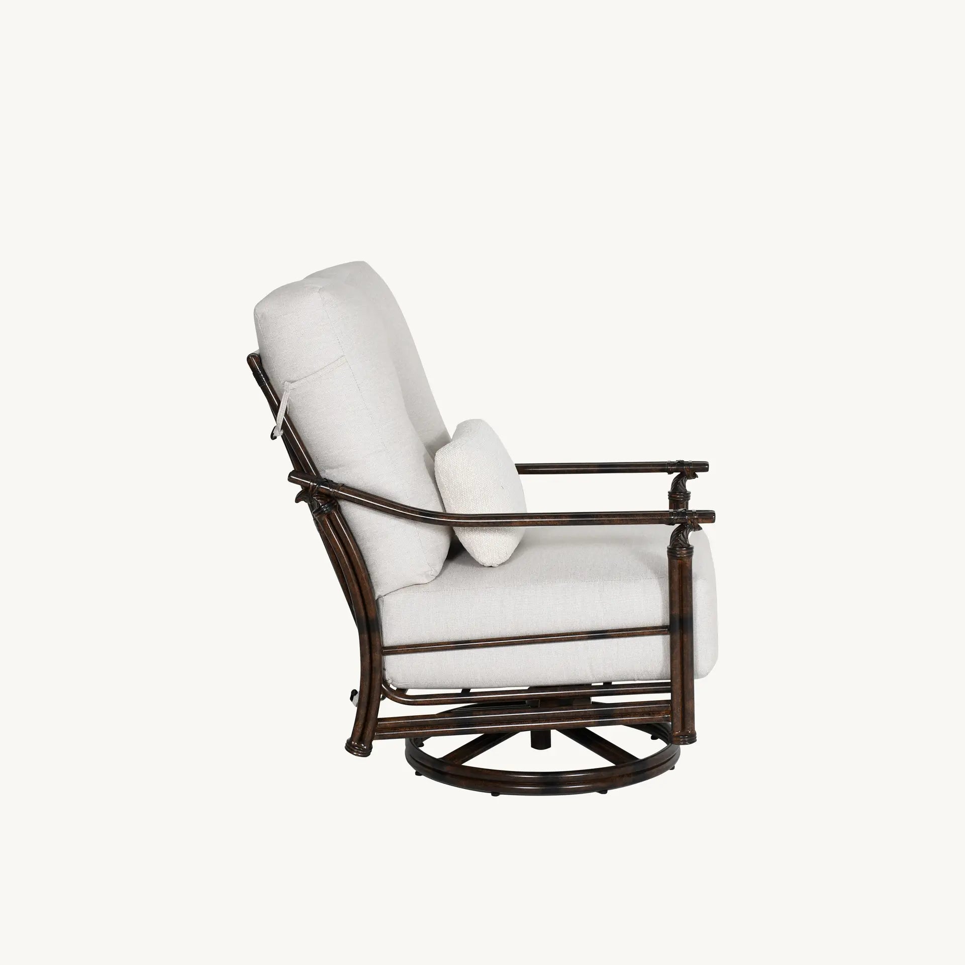 Coco Cushioned High Back Lounge Swivel Rocker By Castelle