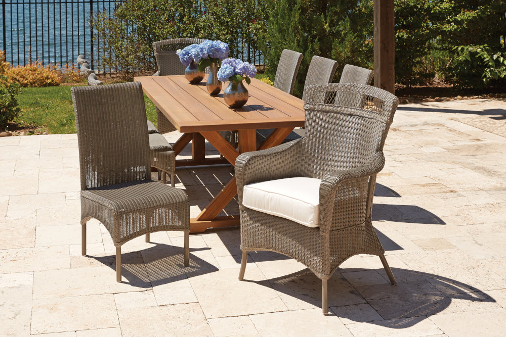 Universal Loom High Back Armless Dining Chair Replacement Cushion by Lloyd Flanders