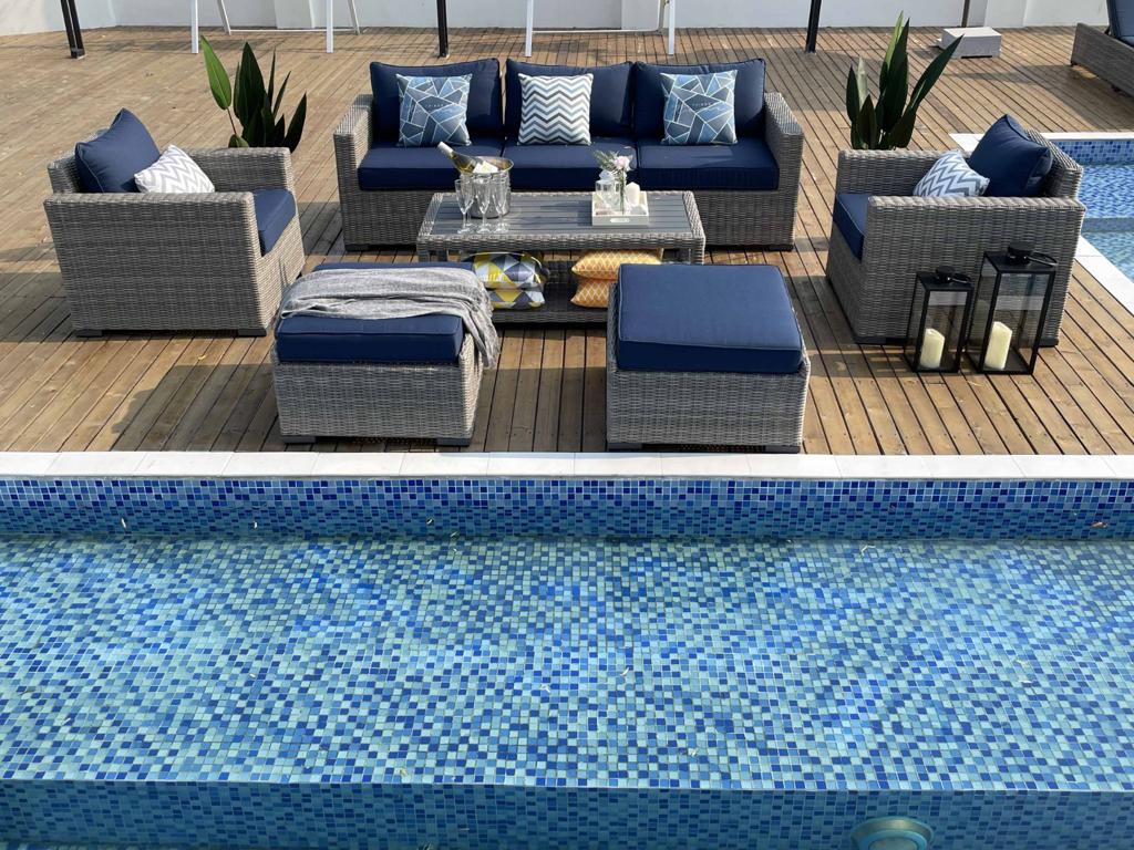 Classic Patio Plus Sectional Wicker Club Set - Thumbnail 2