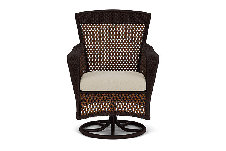 Grand Traverse Swivel Dining Armchair by Lloyd Flanders