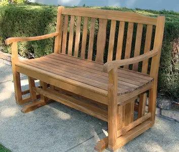 Teak Glider Bench 48" By Classic Teak