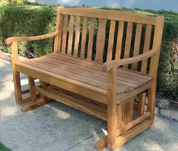 Teak Glider Bench