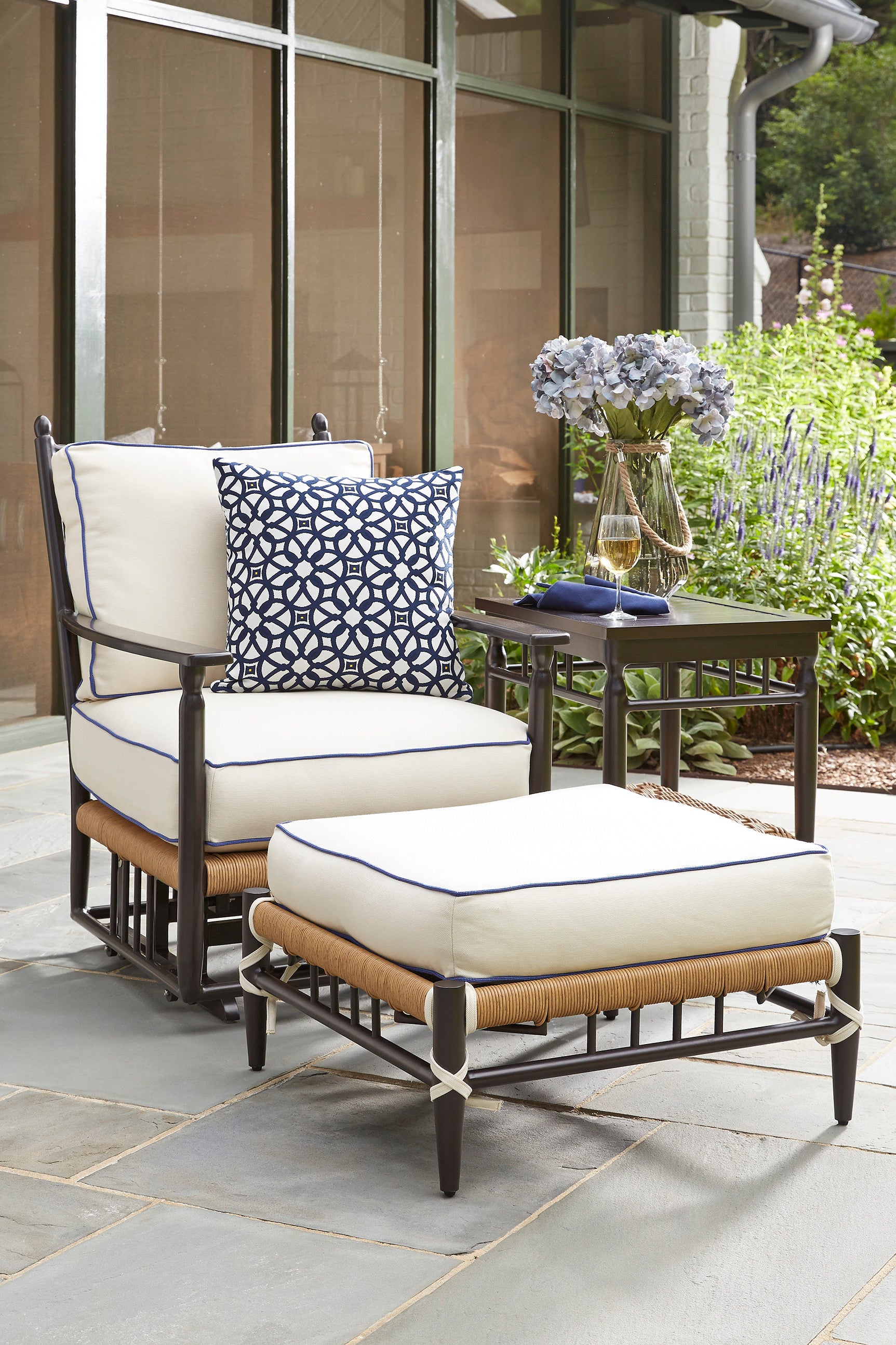 Lloyd Flanders Low Country Ottoman Cushion - Thumbnail 5