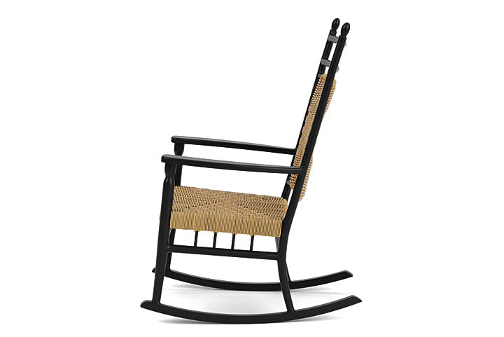 Lloyd Flanders Low Country Woven Vinyl Wicker Porch Rocker - Thumbnail 4