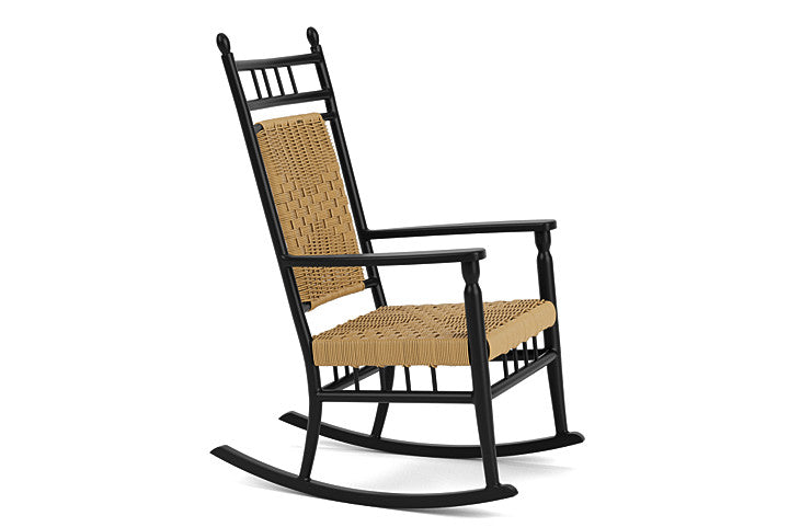 Lloyd Flanders Low Country Woven Vinyl Wicker Porch Rocker