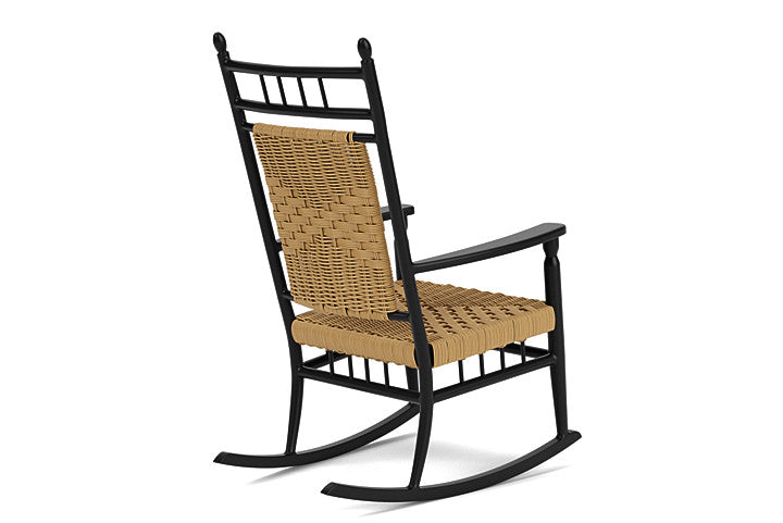 Lloyd Flanders Low Country Woven Vinyl Wicker Porch Rocker - Thumbnail 2