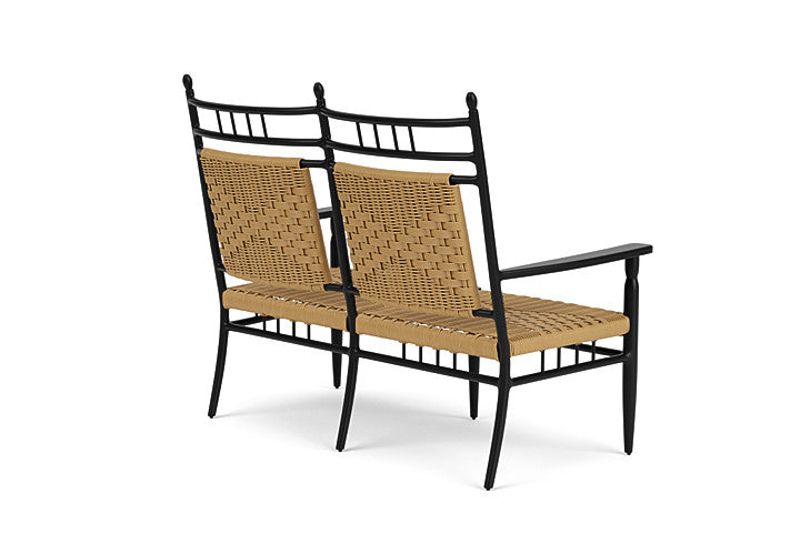 Low Country Cushionless Settee by Lloyd Flanders