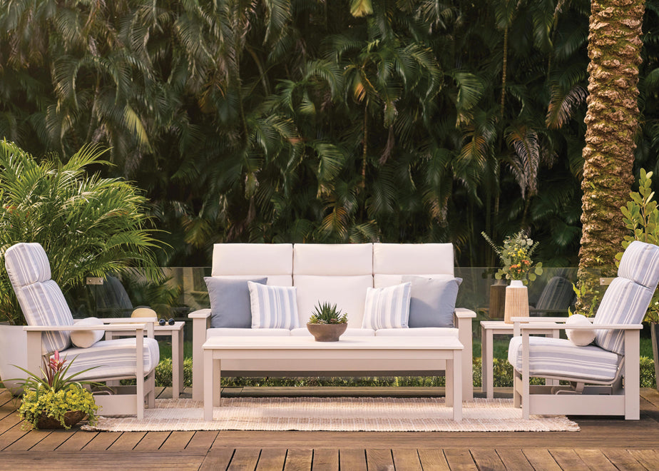 Leeward MGP Cushion Supreme Three-Seat Sofa w/ MGP Arms
