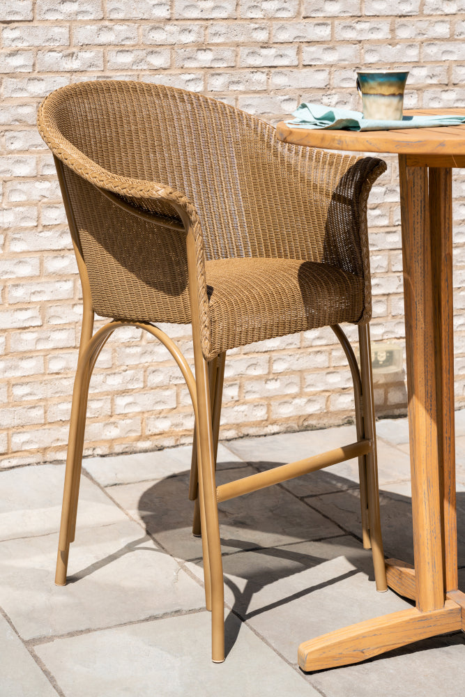 All Seasons Balcony Stool with Padded Seat By Lloyd Flanders