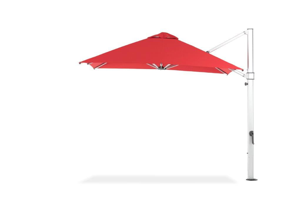 9 X 9F Square Aurora Premium Aluminum Cantilever Umbrella by Frankford