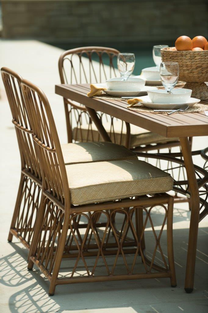 Cane Dining Side Chair By Woodard