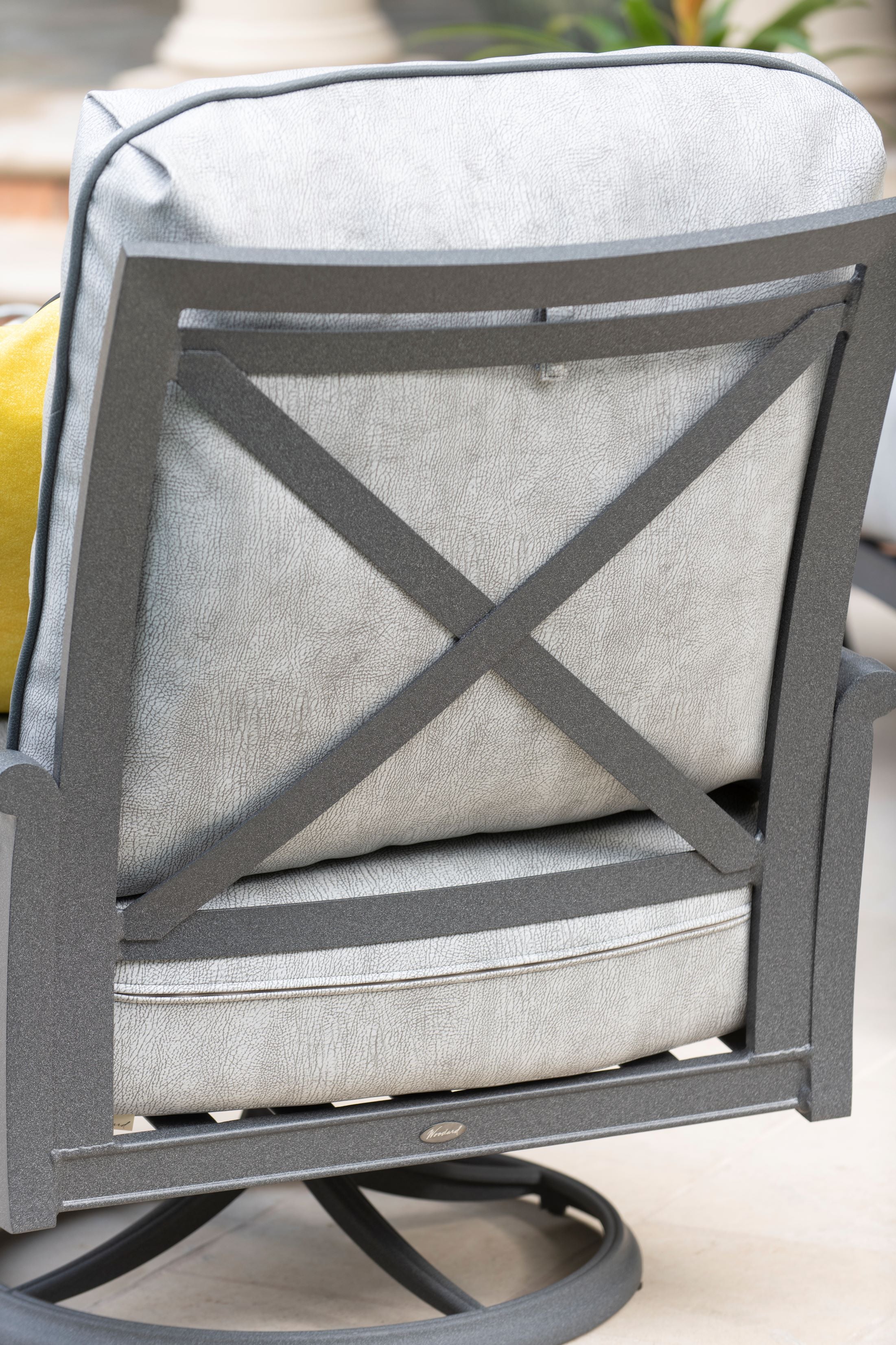 Andover Swivel Rocking Lounge Chair by Woodard