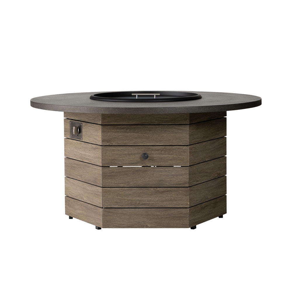 Frontier 48" Hexagonal Fire Table by Lloyd Flanders