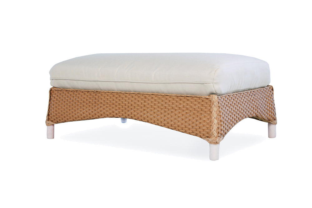 Lloyd Flanders Mandalay Large Wicker Ottoman - Thumbnail 2