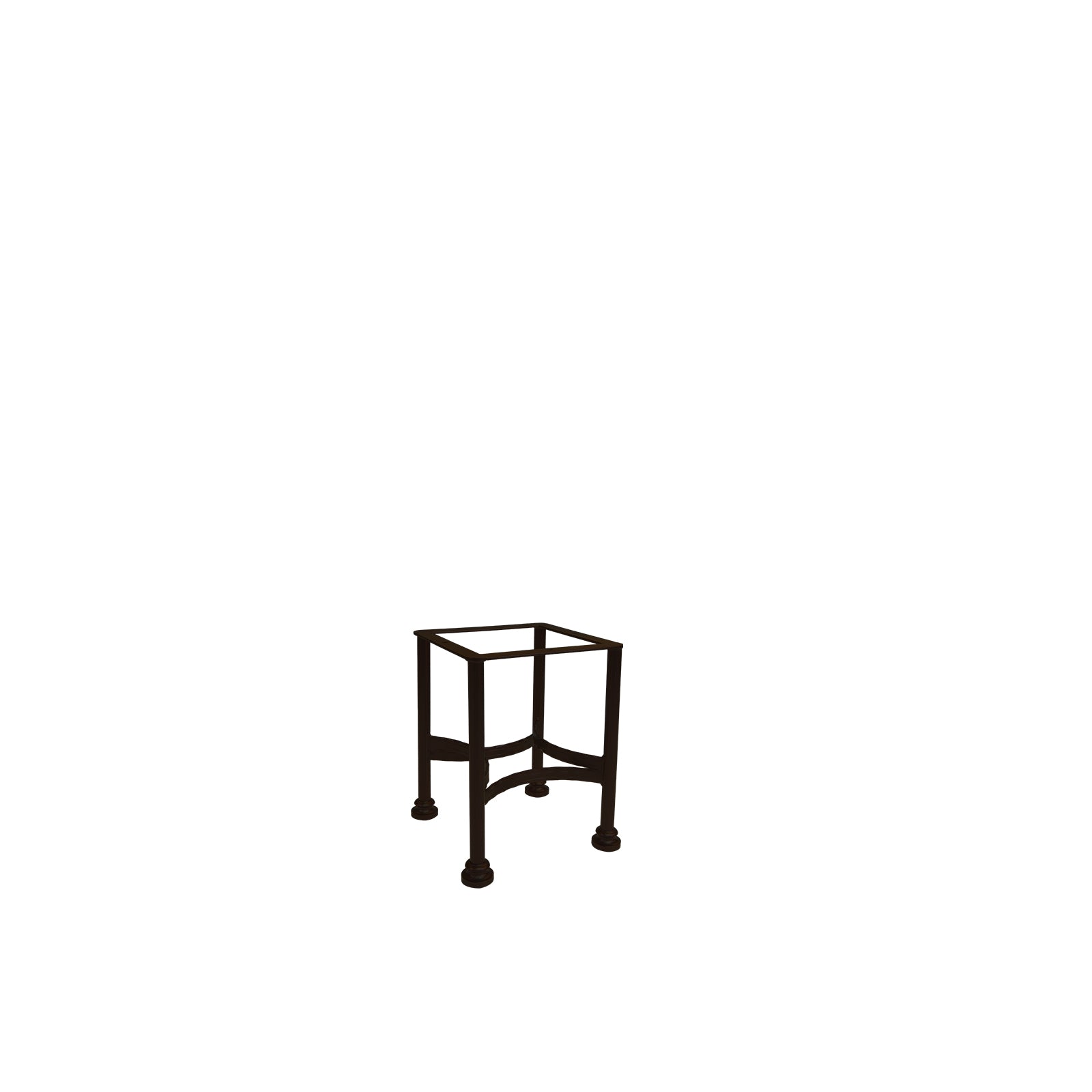 30" Round Fresco Porcelain Bar Table with Base by Ow Lee