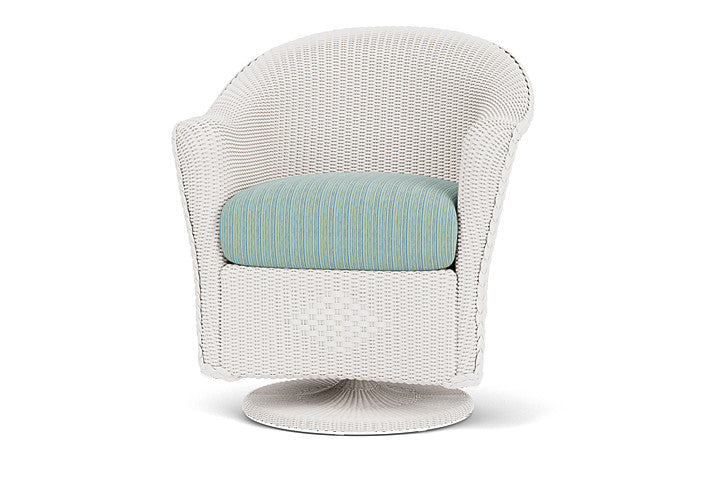 Lloyd Flanders Reflections Wicker Swivel Dining Chair - Thumbnail 2