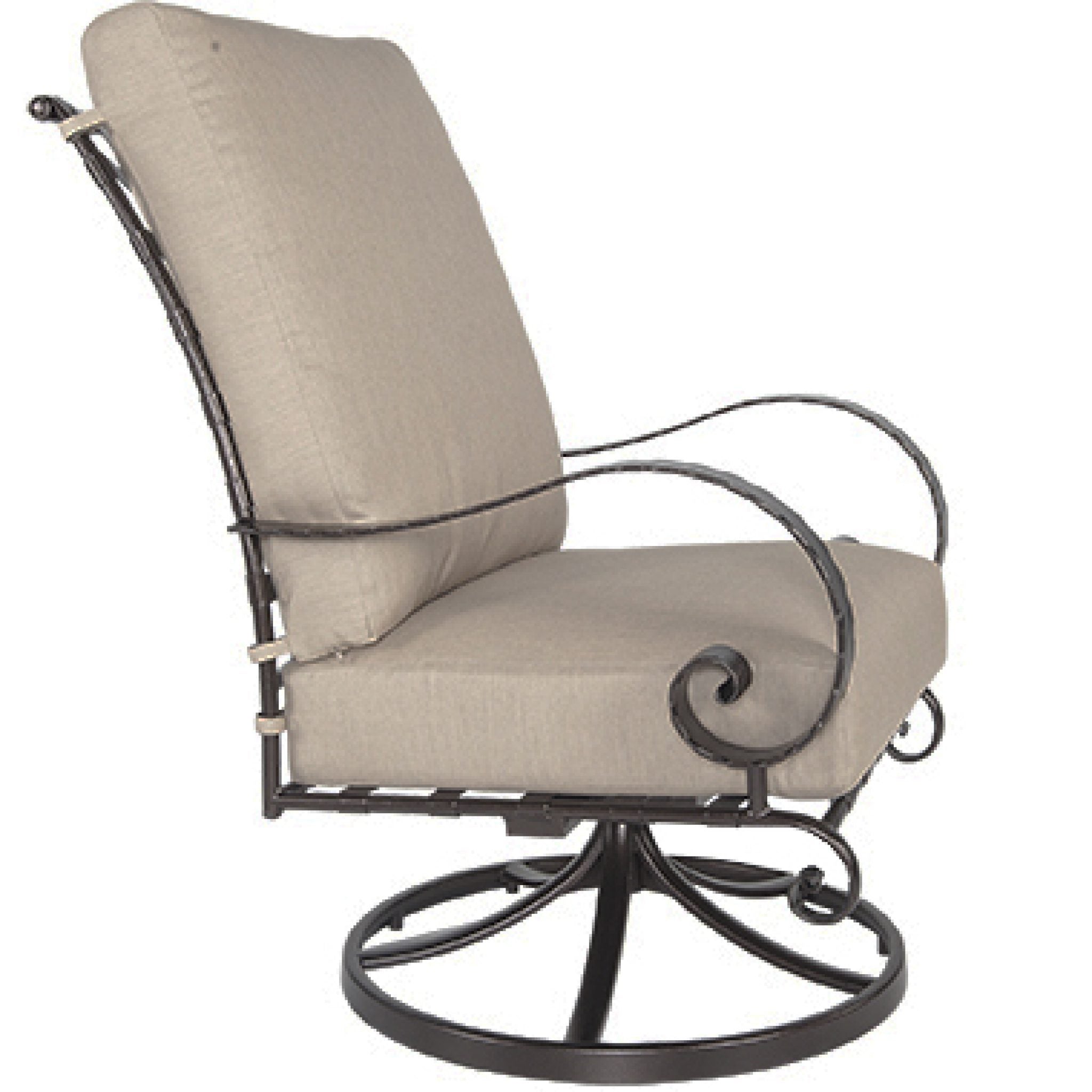 Classico High-Back Swivel Rocker Lounge Chair by Ow Lee