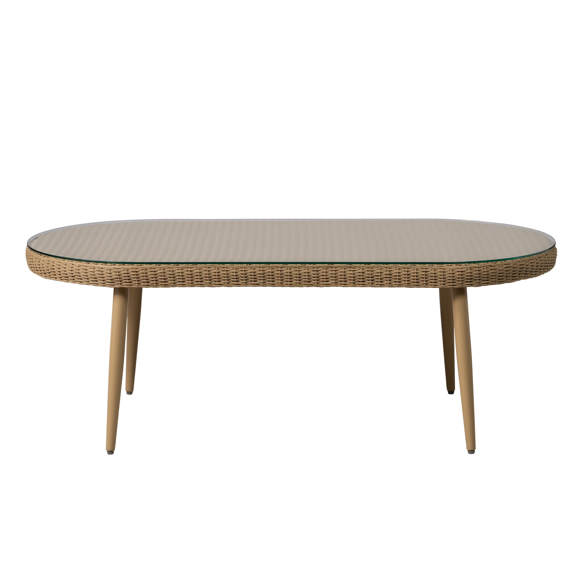 Cascade 48" Oval Cocktail Table by Lloyd Flanders