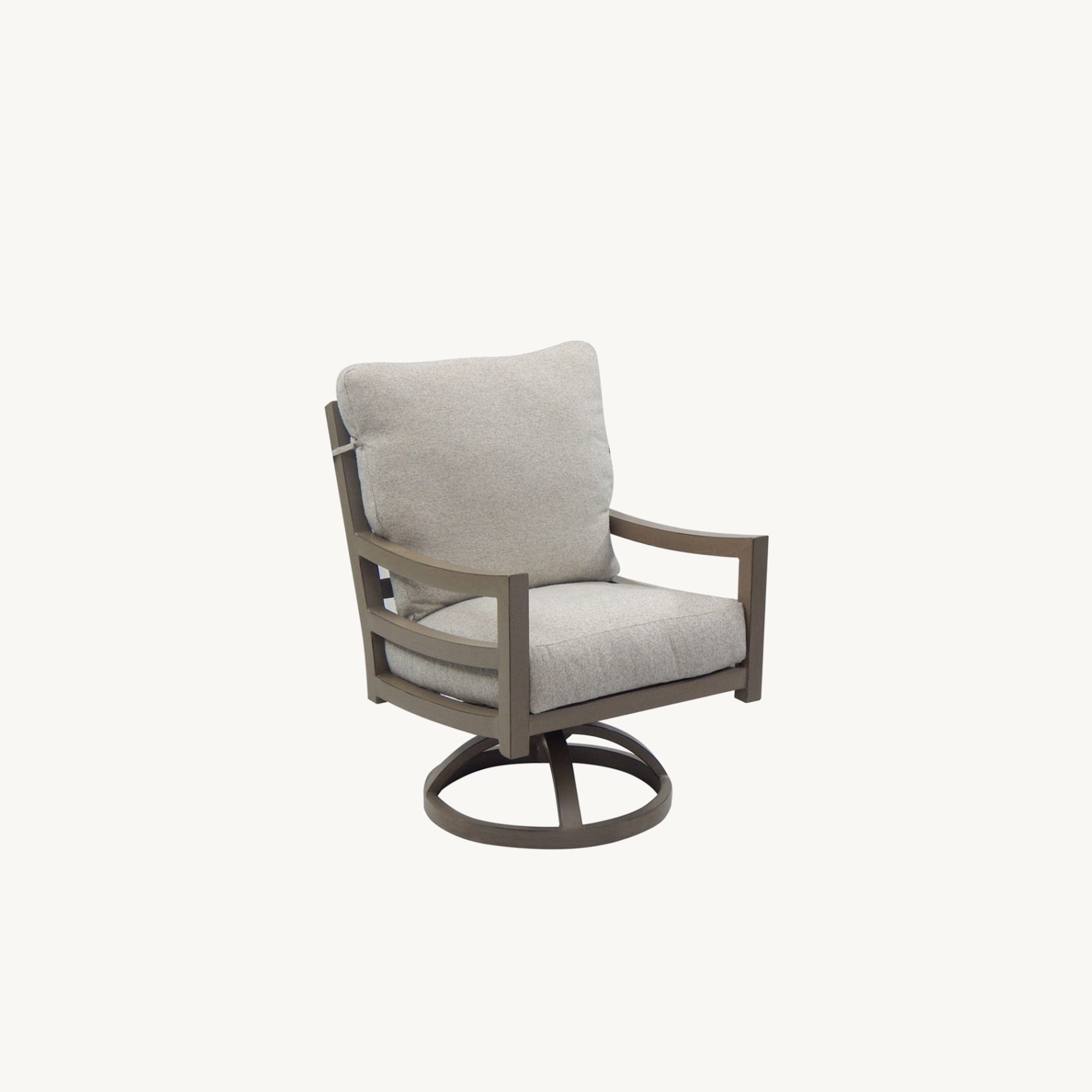 Brylane Roma Rocker Roma Cushioned Swivel Rocker By Castelle