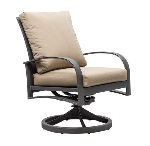 Martinique Cushioned Dining Swivel Rocker by Patio Renaissance