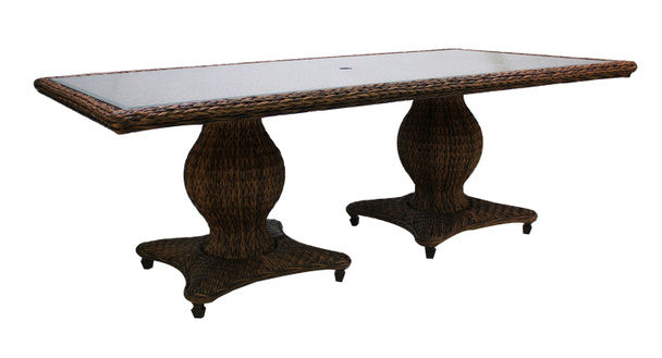 Antigua Woven Dining Table 9PC Set by Patio Renaissance