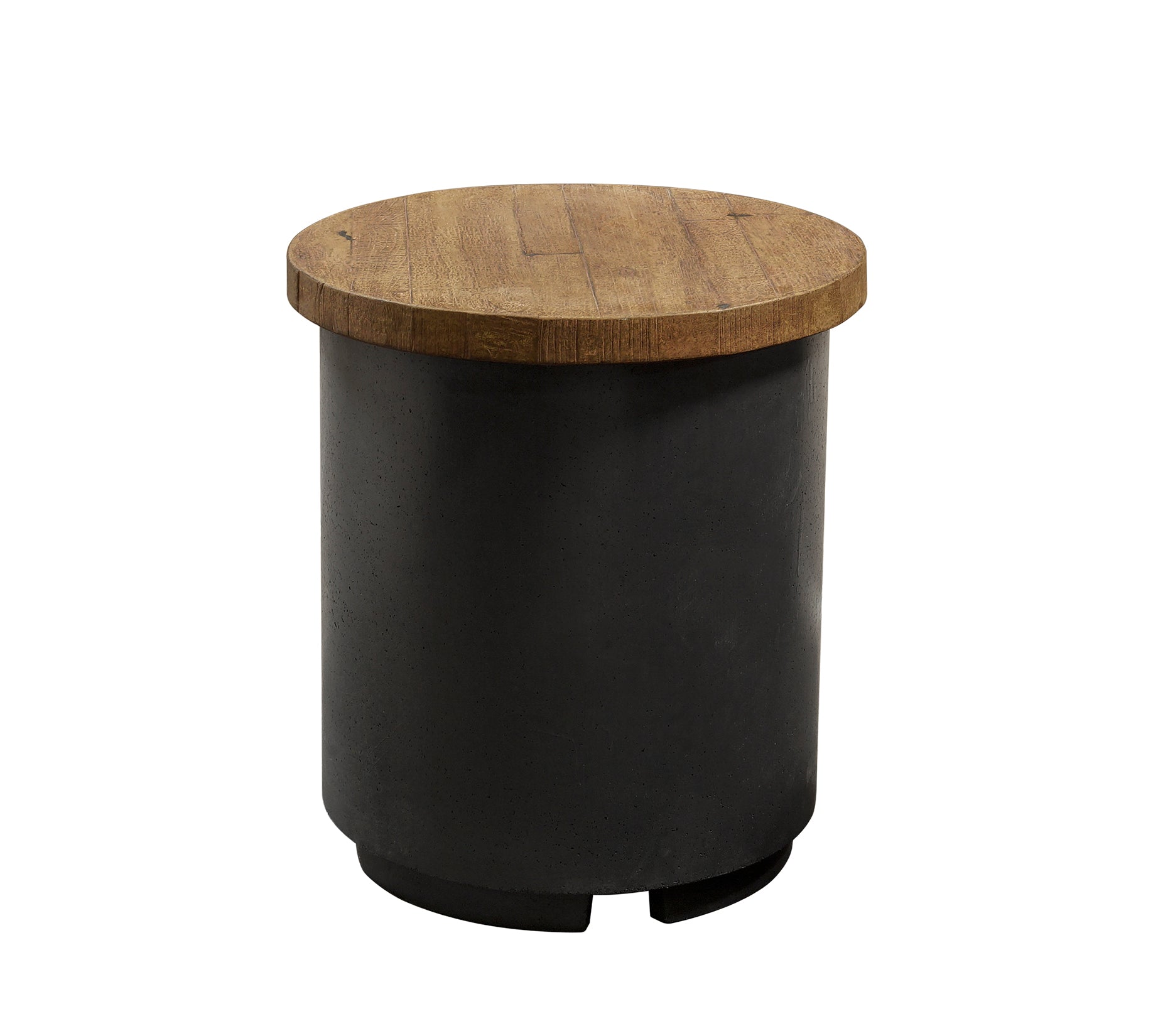 Contempo Reclaimed Wood Propane Tank Cover / End Table by American Fyre Design