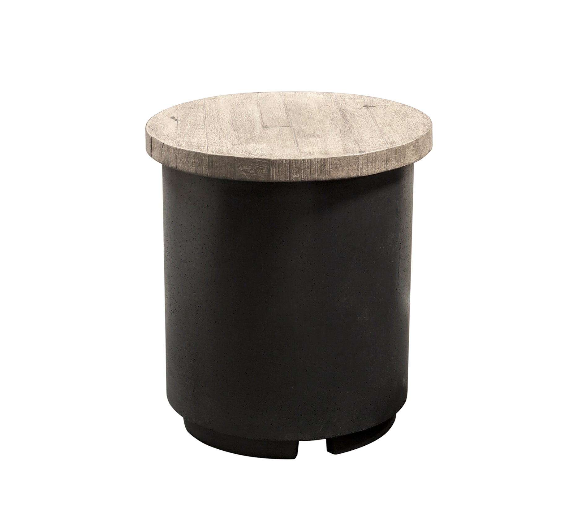 Contempo Reclaimed Wood Propane Tank Cover / End Table by American Fyre Design