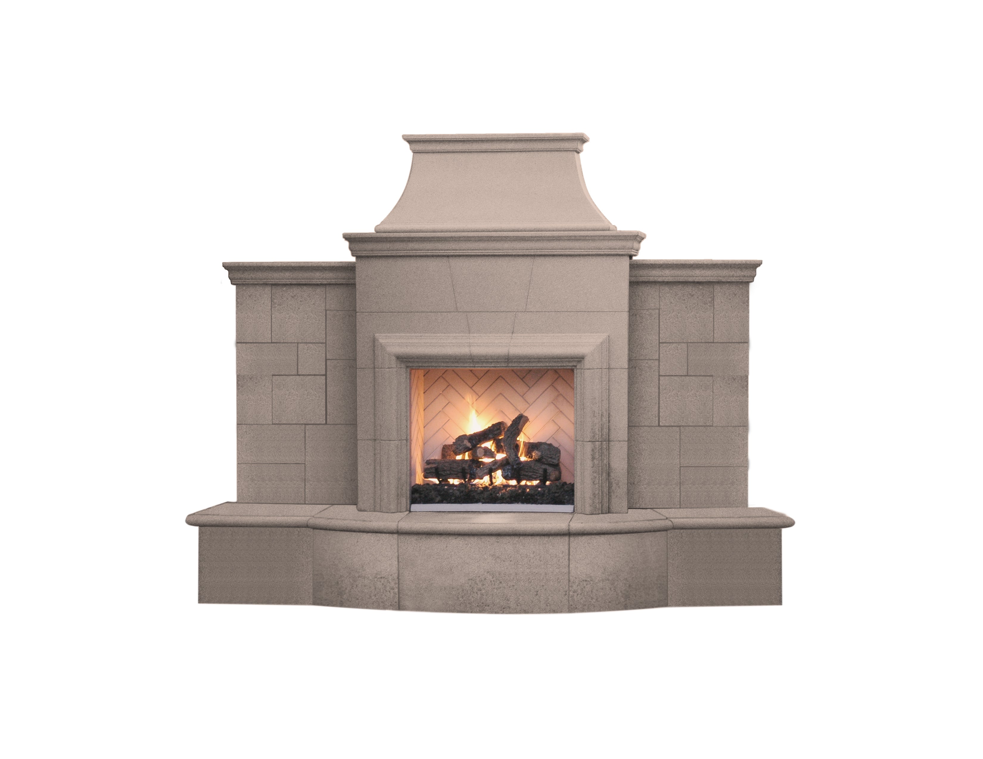 Grand Petite Cordova Outdoor Gas Fireplace by American Fyre Designs