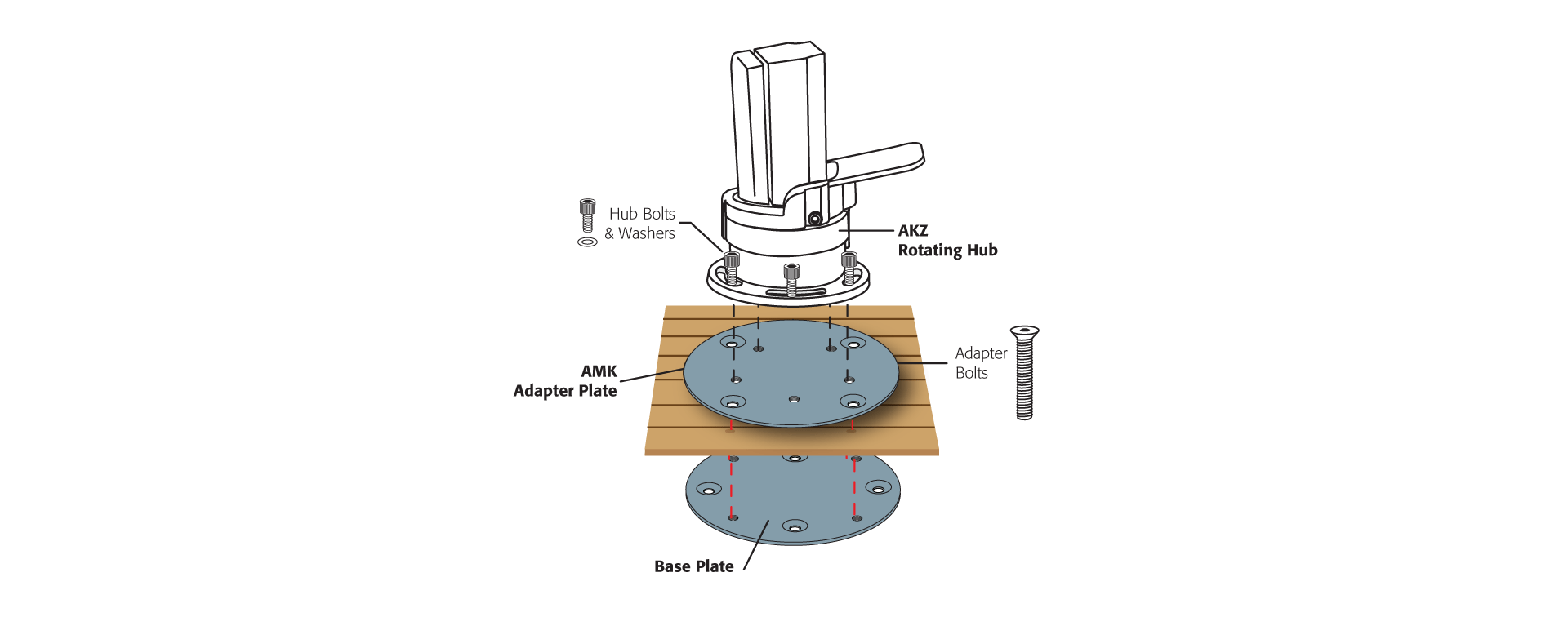 WOOD MOUNT KIT