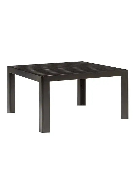 Aluminum Slat 36" Square Coffee Table by Tropitone