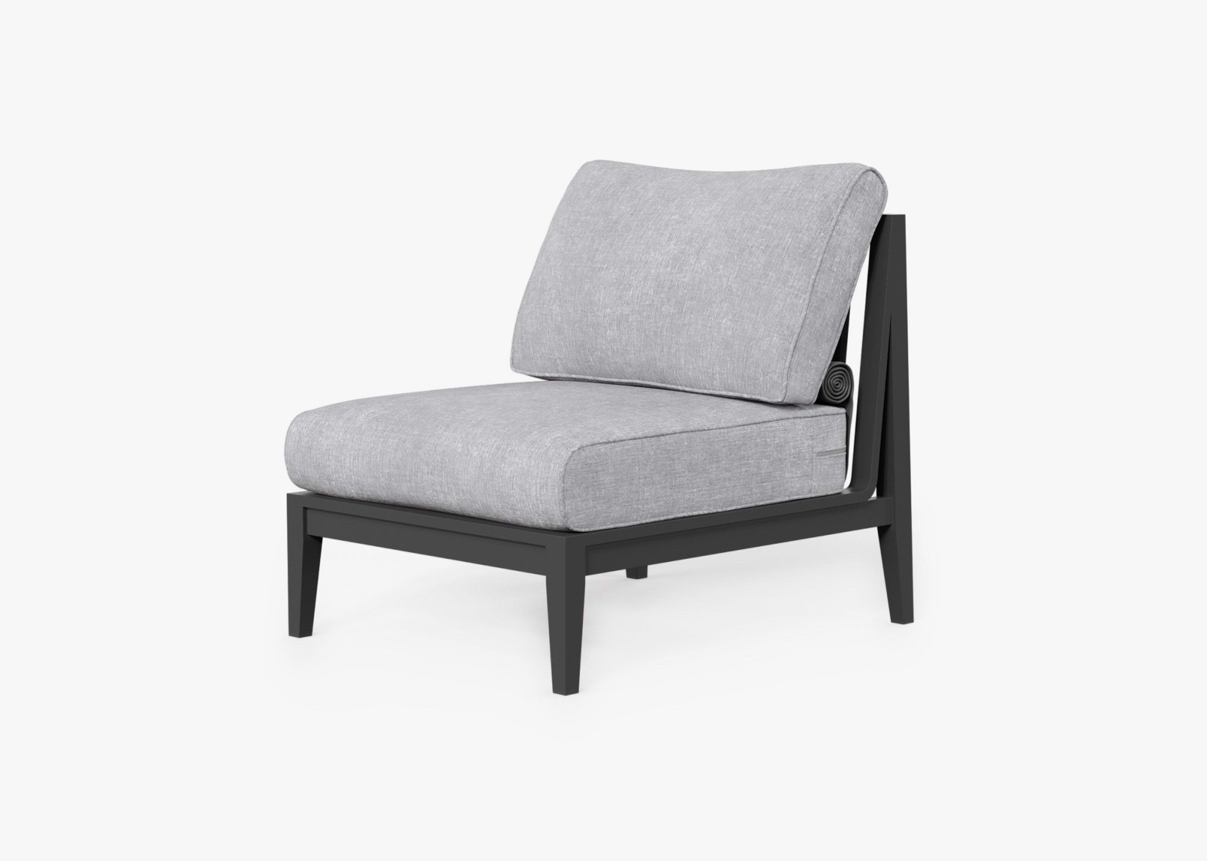 Aluminum Outdoor Armless Chair
