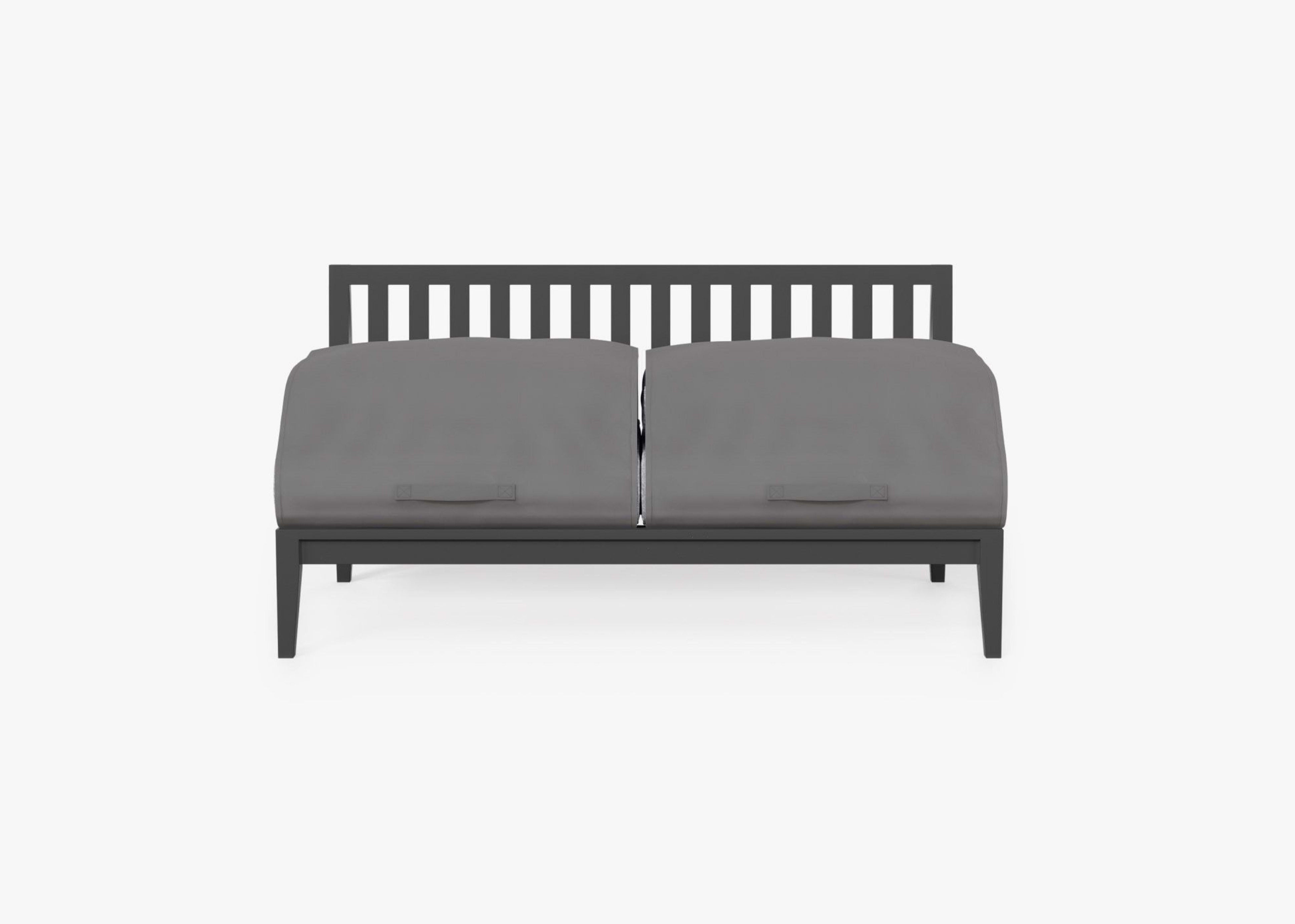 Aluminum Outdoor Armless Loveseat outershell