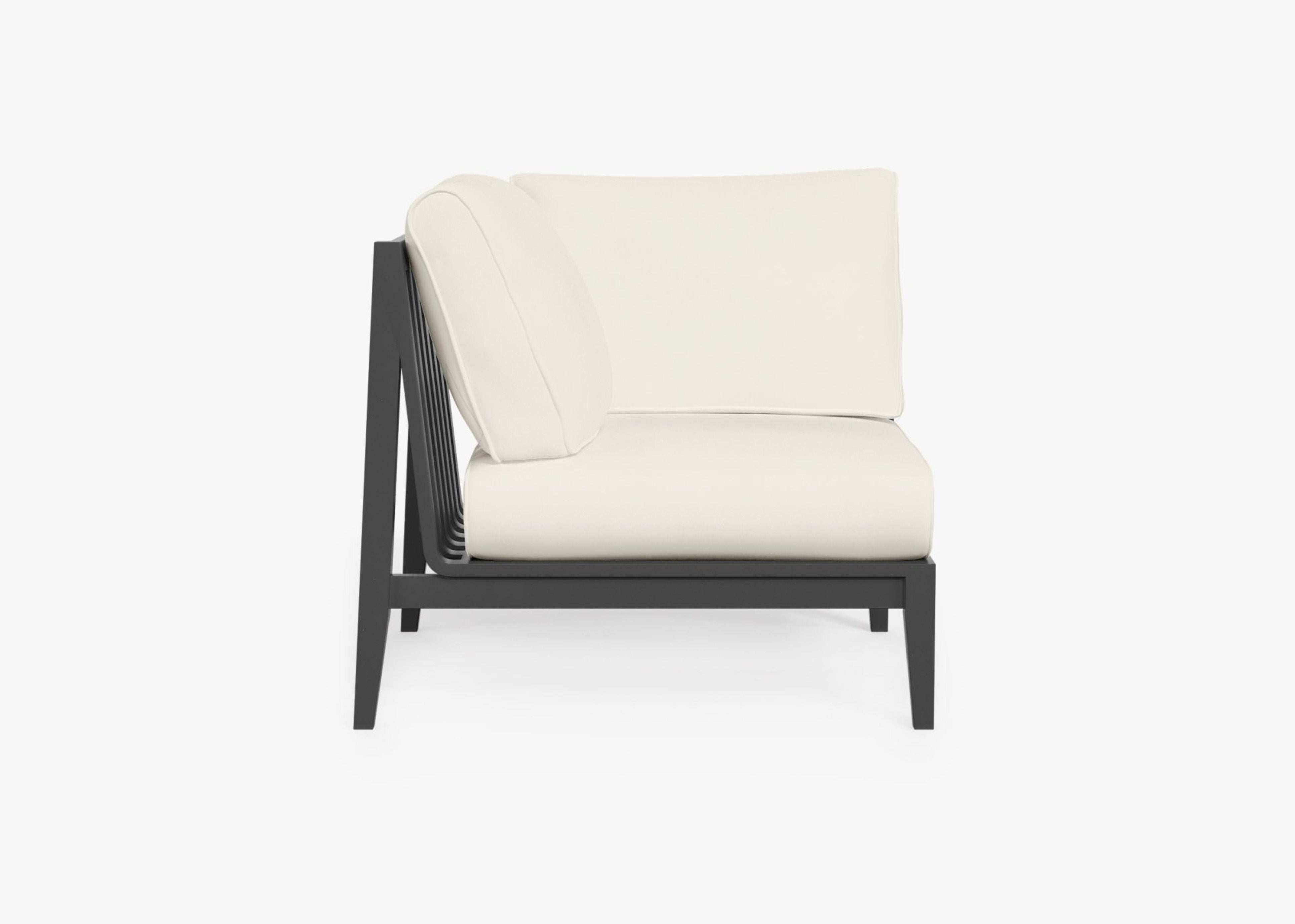Aluminum Outdoor Right Corner Chair