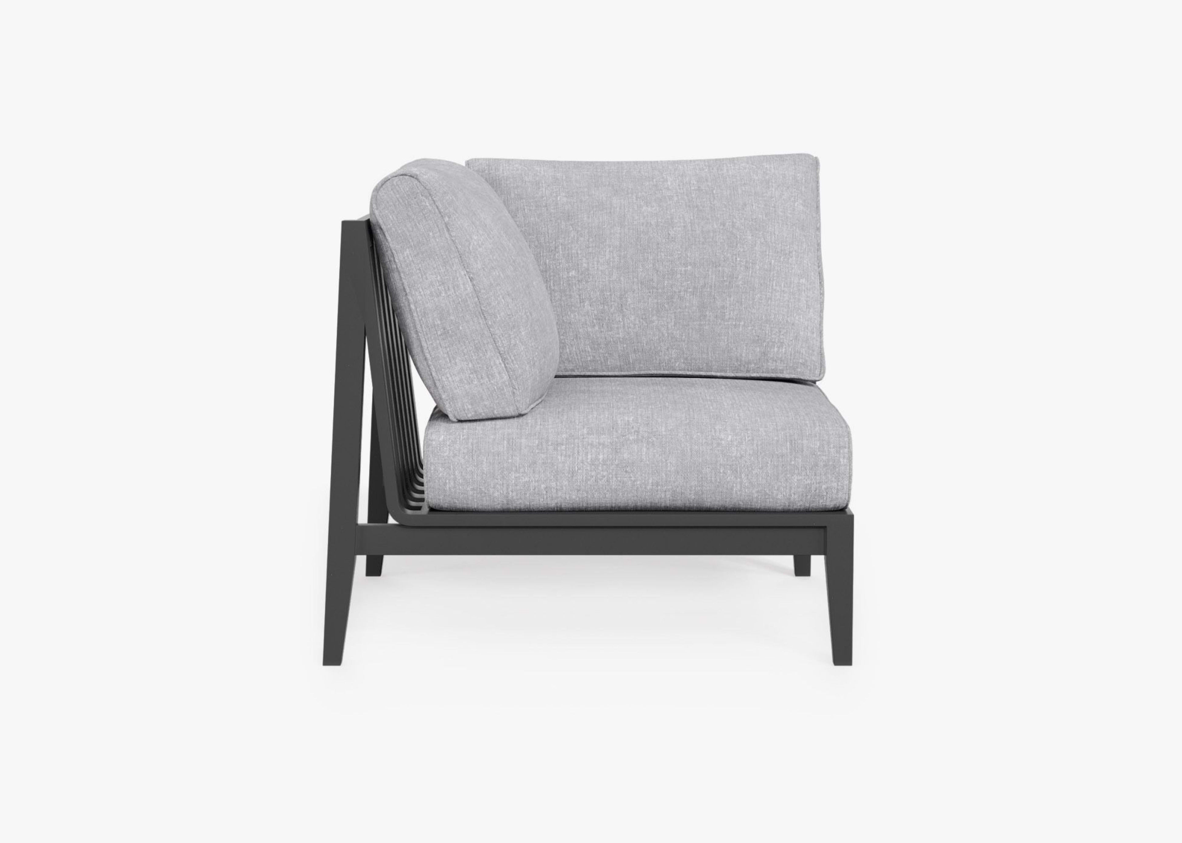 Aluminum Outdoor Right Corner Chair