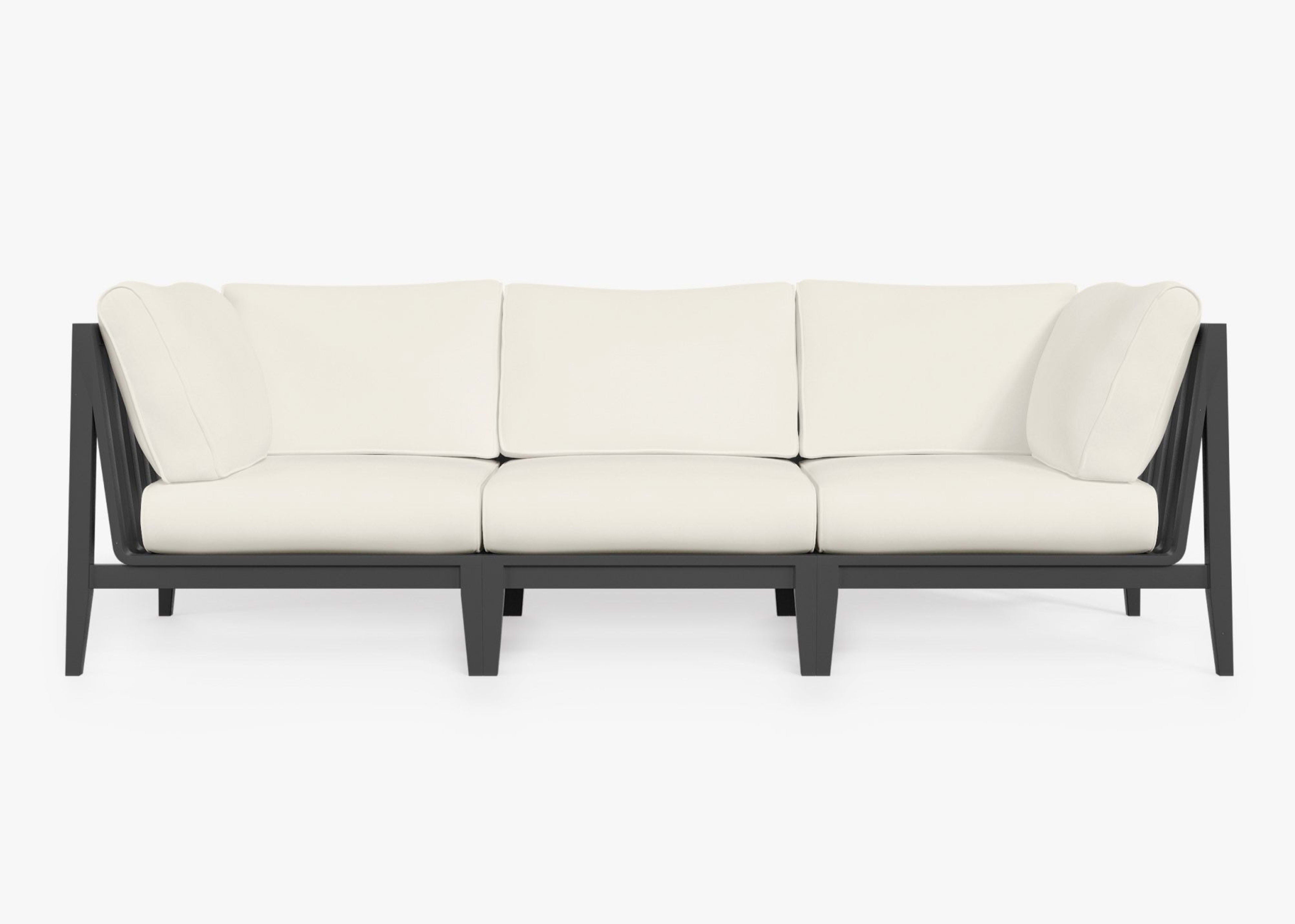 Aluminum Outdoor Sofa - 3 Seat