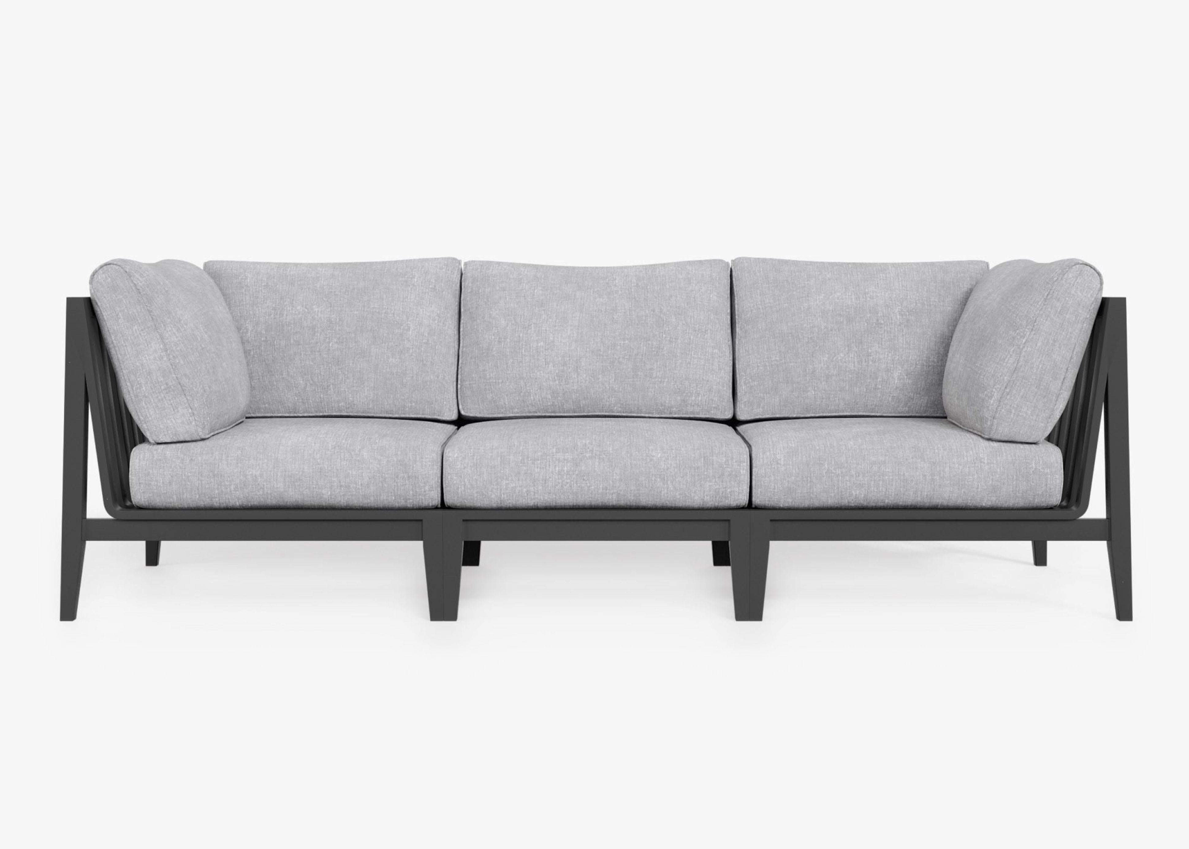 Aluminum Outdoor Sofa - 3 Seat