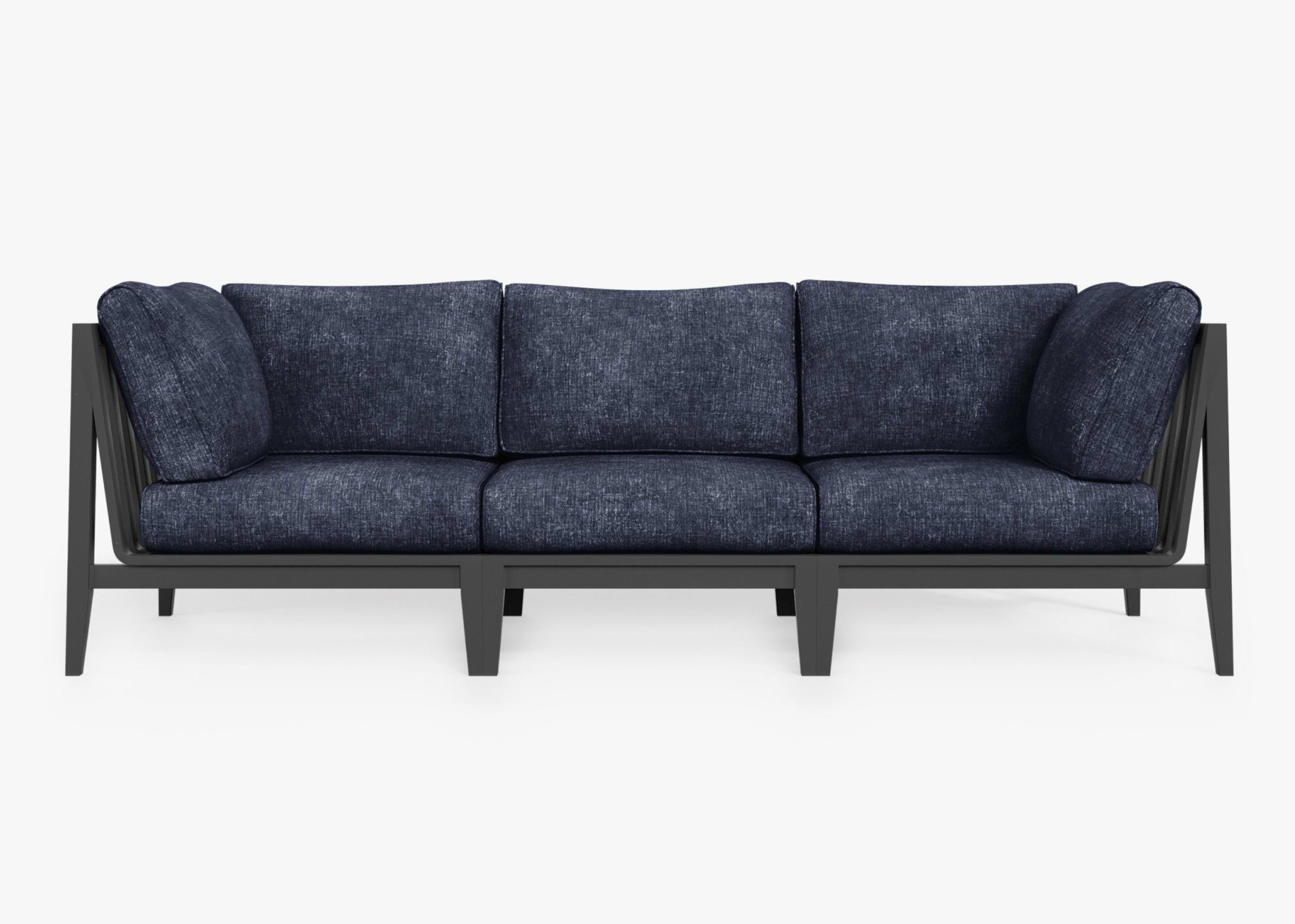 Aluminum Outdoor Sofa - 3 Seat