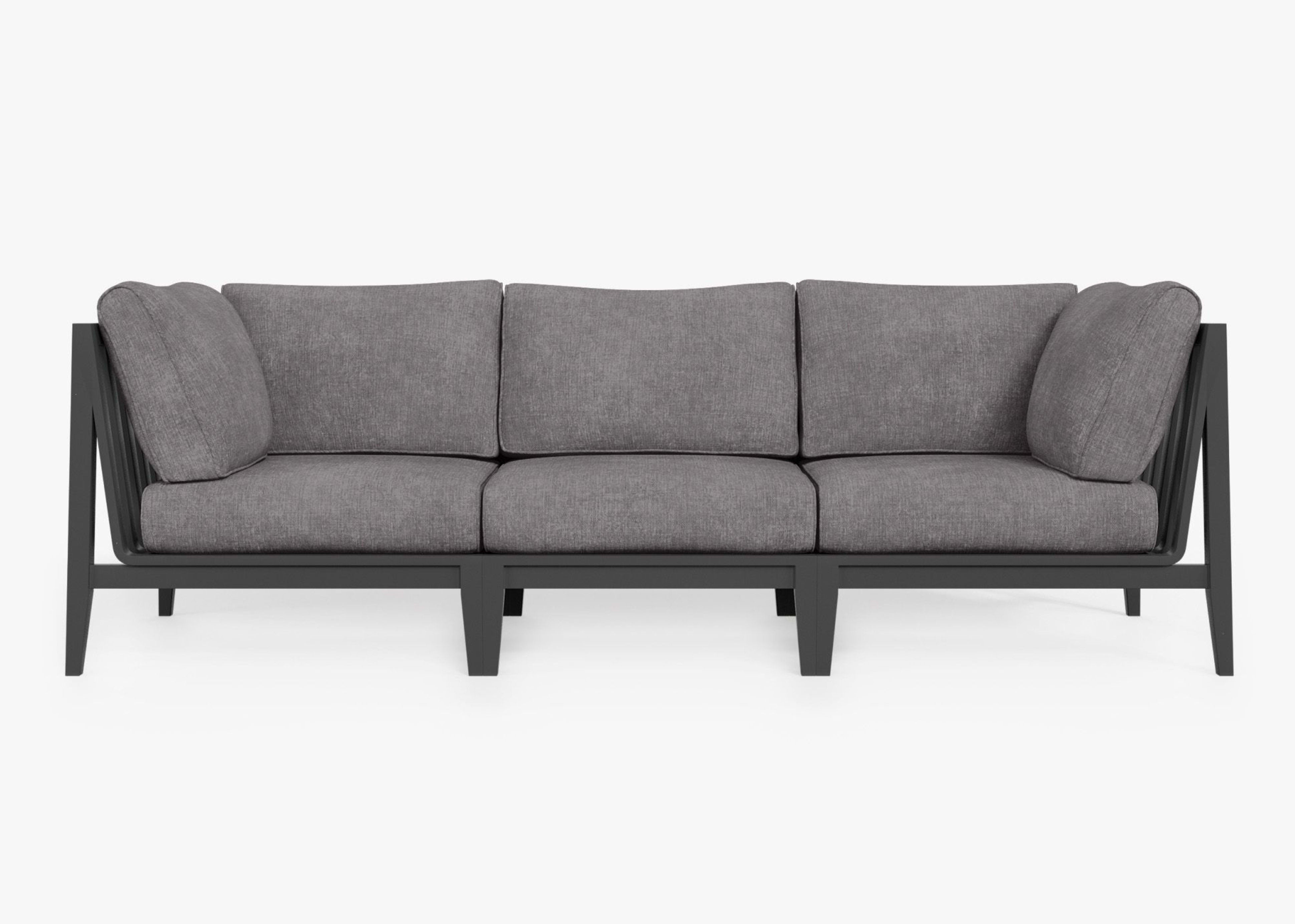 Aluminum Outdoor Sofa - 3 Seat
