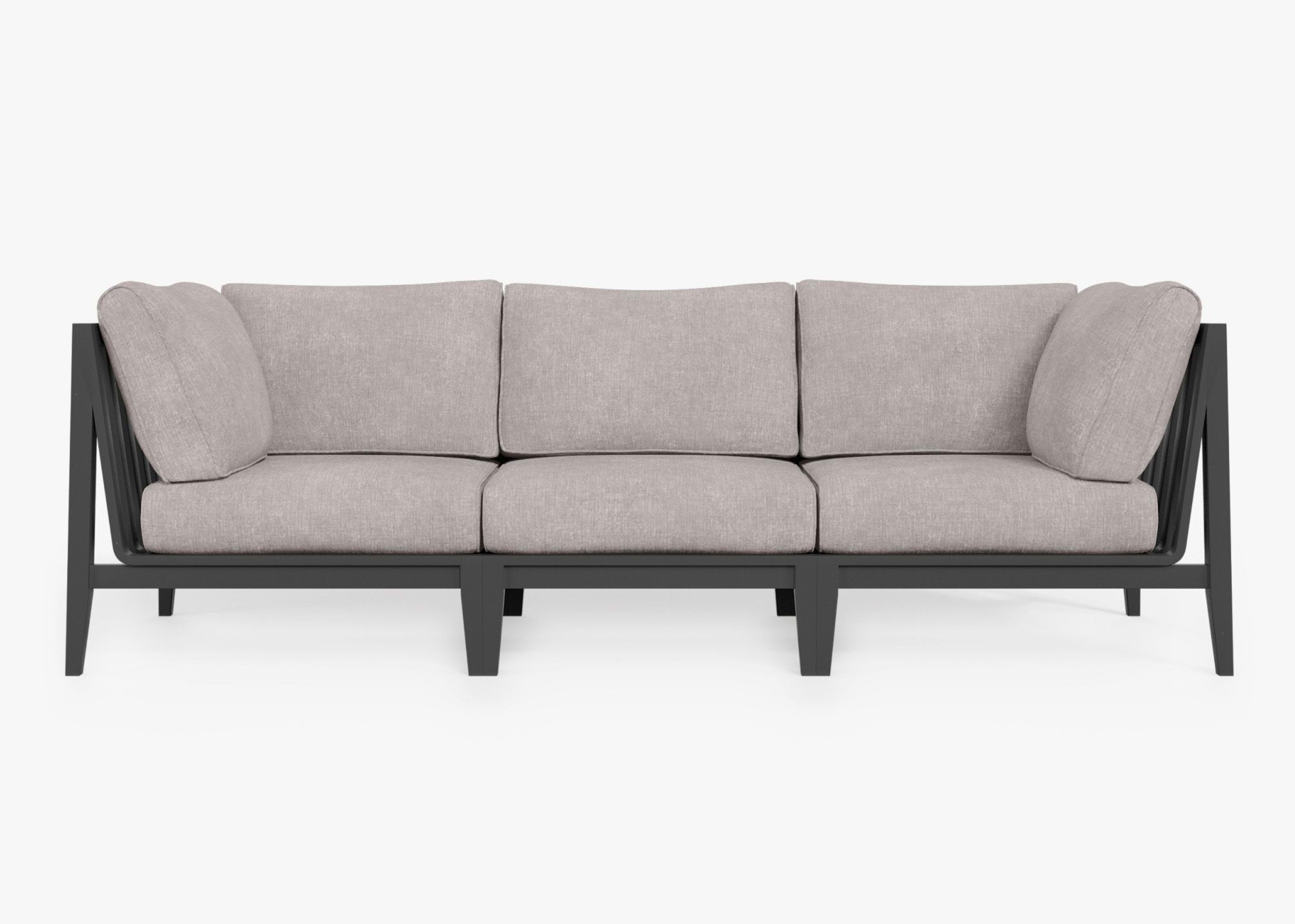 Aluminum Outdoor Sofa - 3 Seat