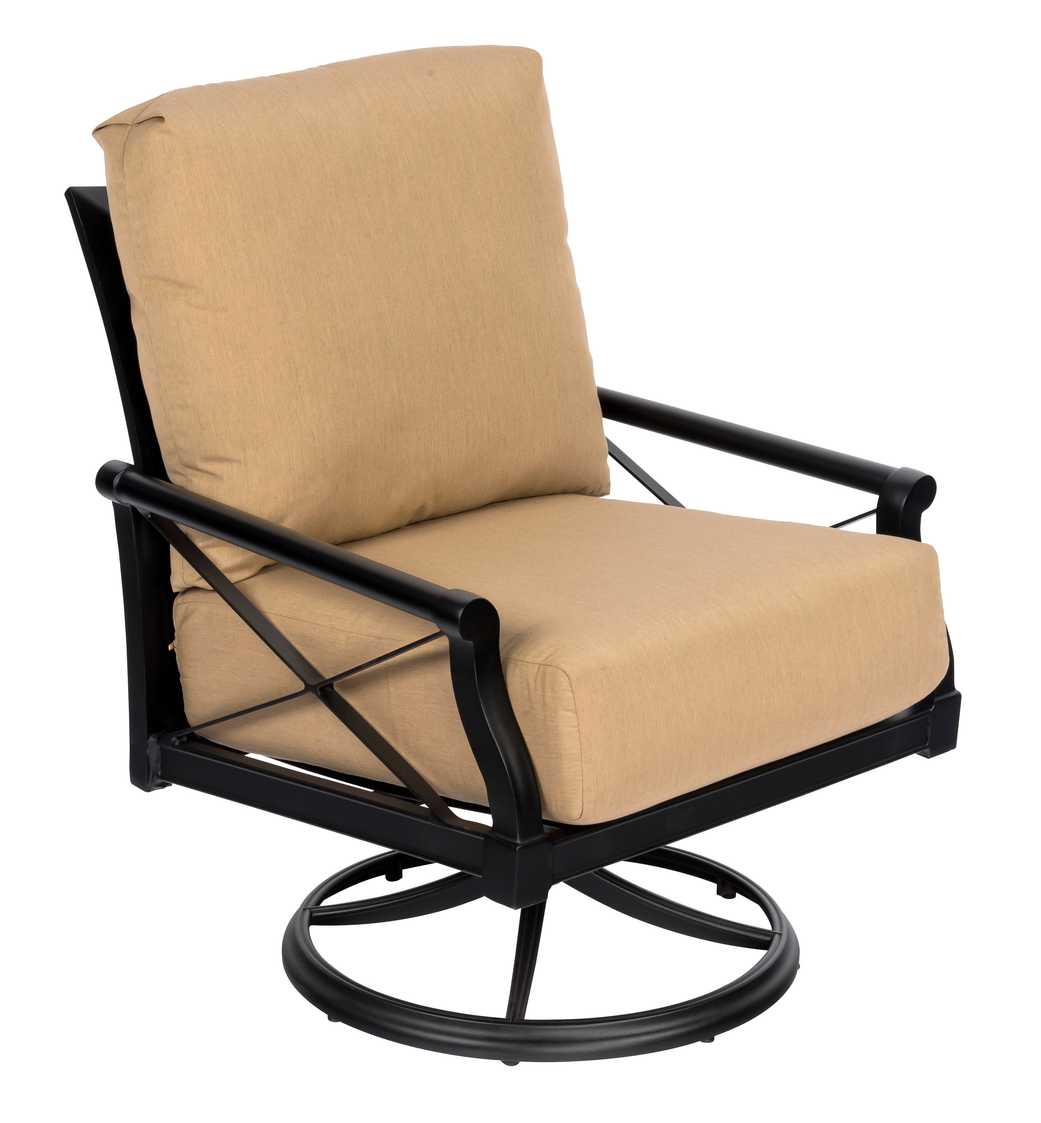 Andover Swivel Rocking Lounge Chair by Woodard