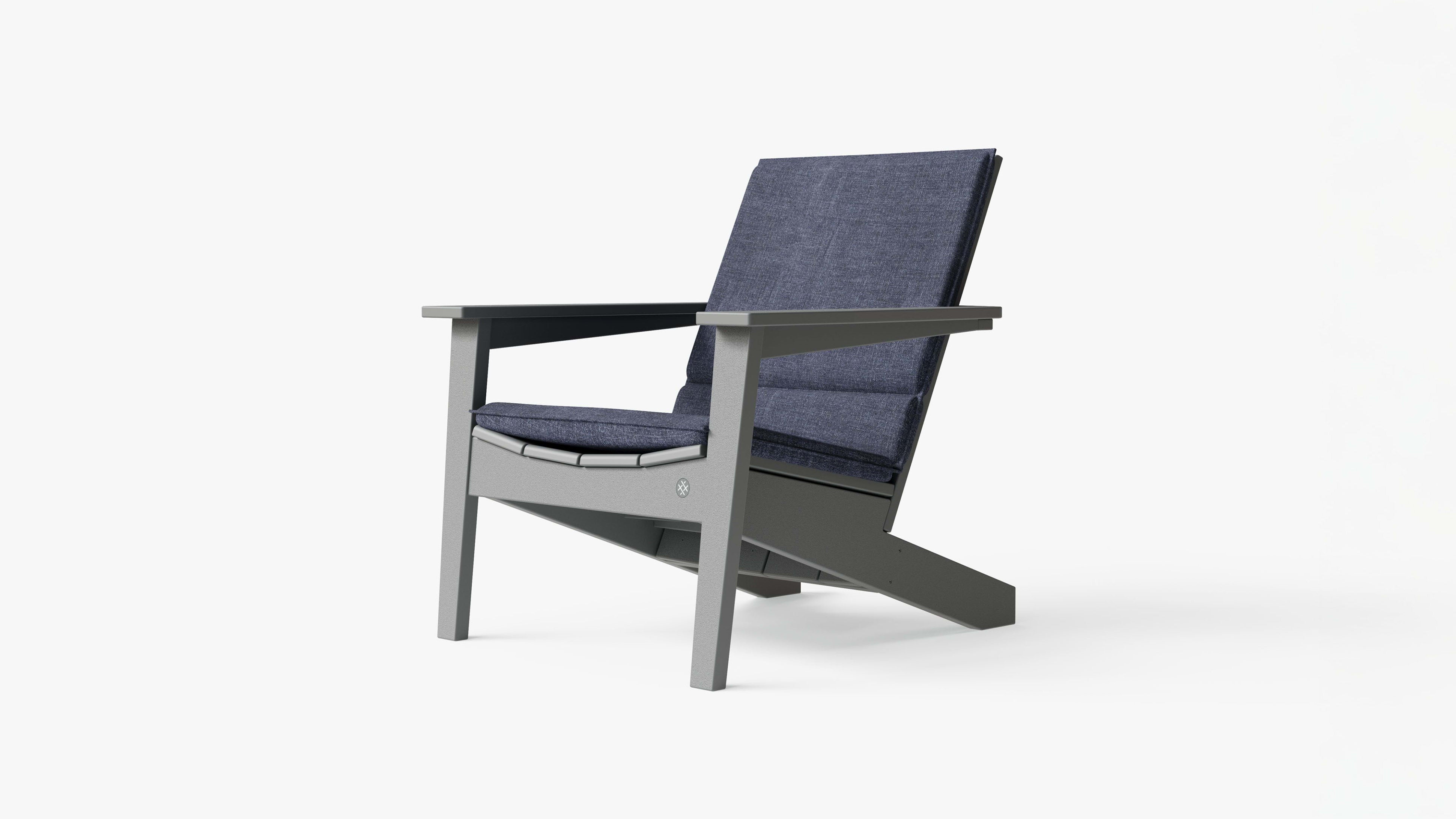 Ascent Adirondack (Deep Sea Navy Cushion) By Outer