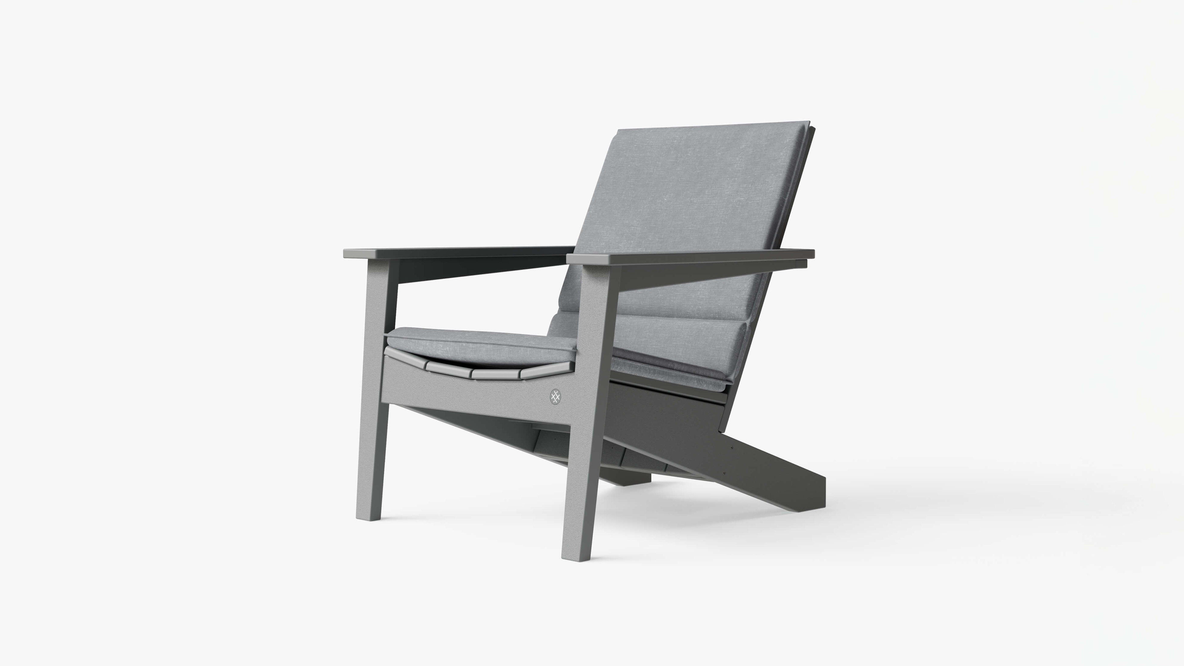 Ascent Adirondack (Pacific Fog Gray Cushion) By Outer