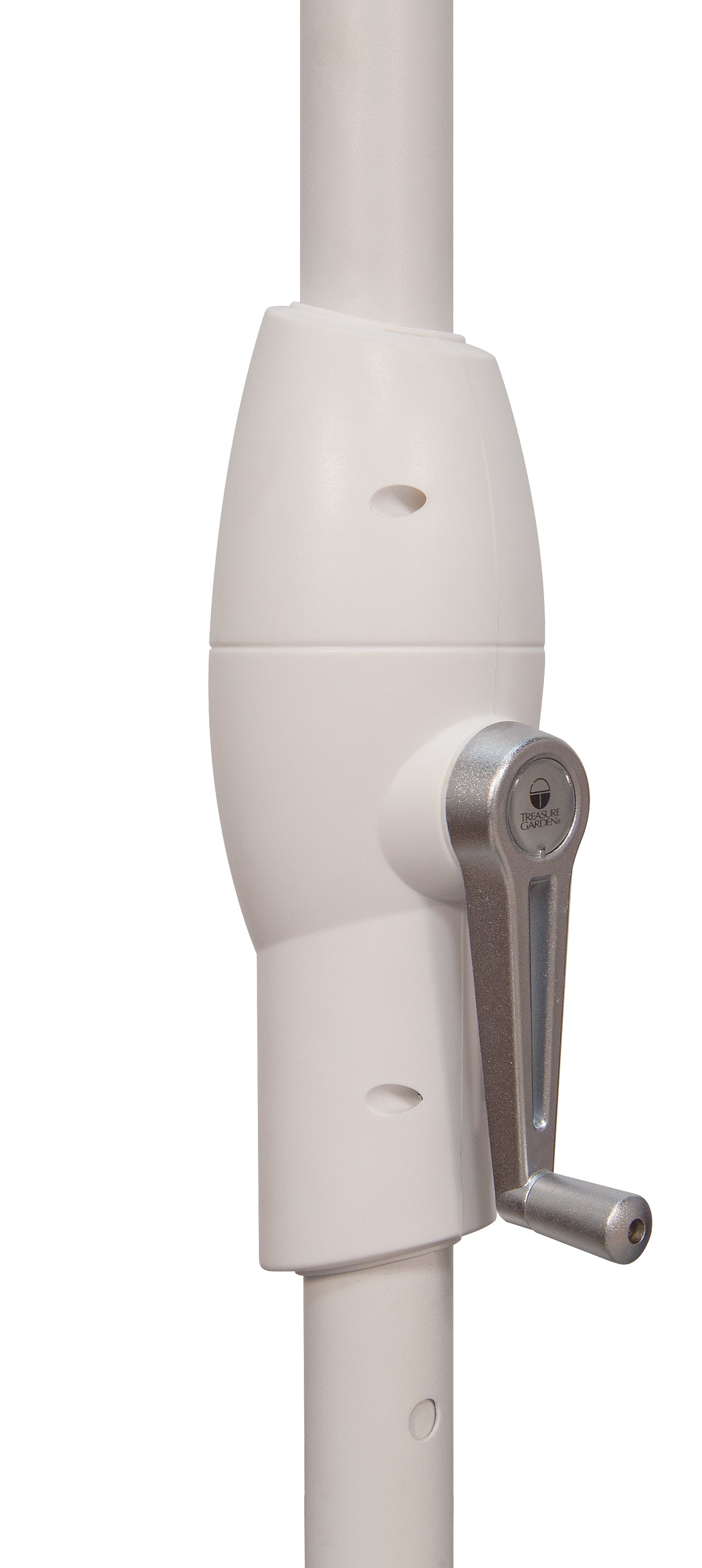 Treasure Garden 8 x 10 Auto Tilt Obravia Sand Umbrella Bronze Frame - Thumbnail 5