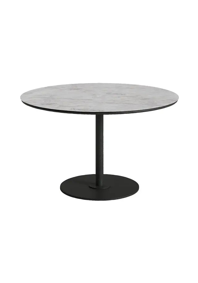 Axis 48" Round Forma Top KD Pedestal Dining Umbrella Table by Tropitone
