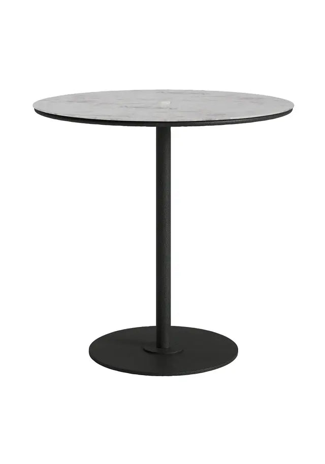 Axis 42" Round Forma Top KD Pedestal Bar Umbrella Table by Tropitone