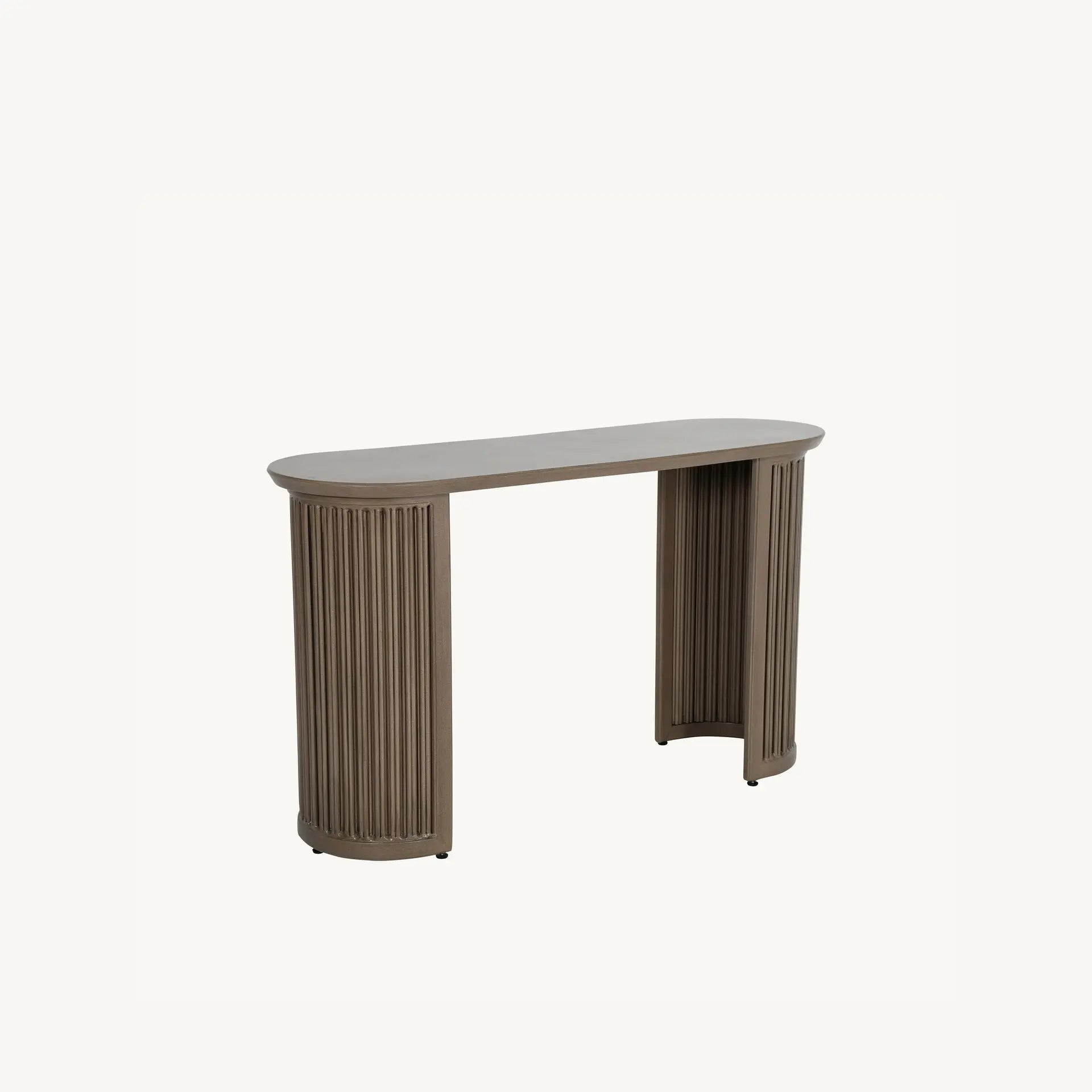 Samara 18 x 54 Oval Console Table (Fluted) By Castelle
